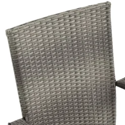 Conjunto de jardín 1 mesa + 4 sillas de ratán