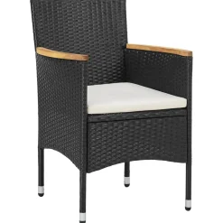 Conjunto de jardín 1 mesa redonda + 2 sillones