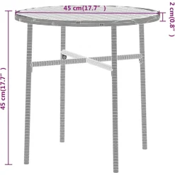Conjunto de jardín 1 mesa redonda + 2 sillones