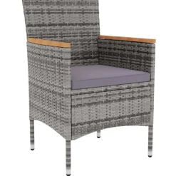 Conjunto de jardín 1 mesa redonda + 2 sillones