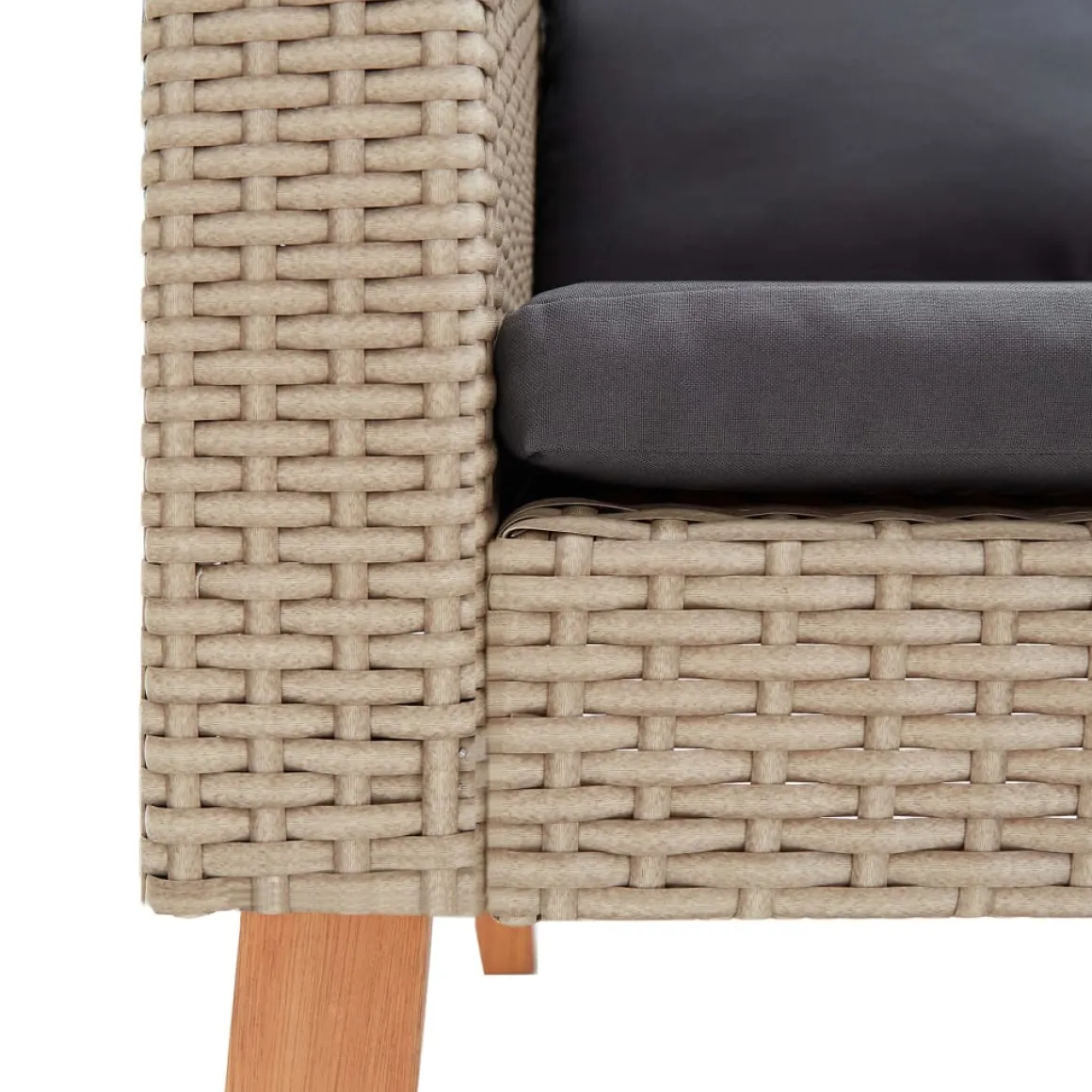 Conjunto de jardín 2 sofás+2 sillones+1 mesa