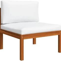 Conjunto de jardín Adhia 10 piezas + cojines crema