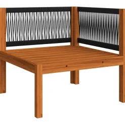 Conjunto de jardín Adhia 10 piezas + cojines crema