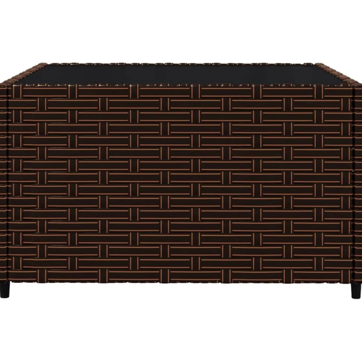 Conjunto de jardín Baru sofá modular + mesa marrón/blanco