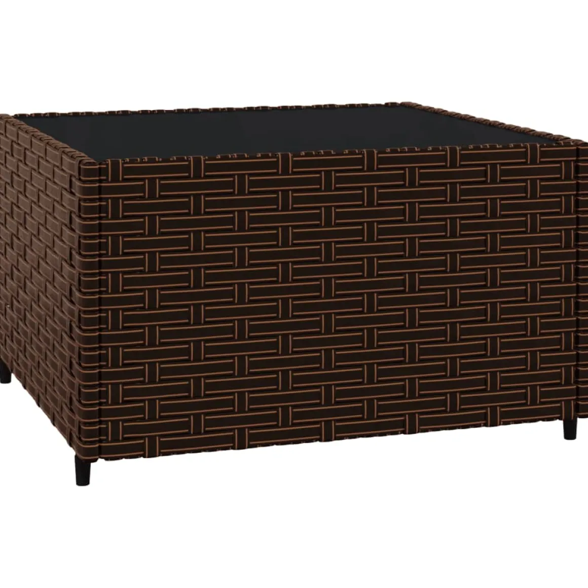 Conjunto de jardín Baru sofá modular + mesa marrón/blanco