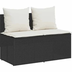 Conjunto de jardín Cadier sofá doble con mesa y banco