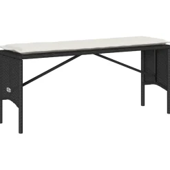 Conjunto de jardín Cadier sofá doble con mesa y banco