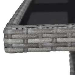Conjunto de jardín con mesa y 2 sillones con cojines