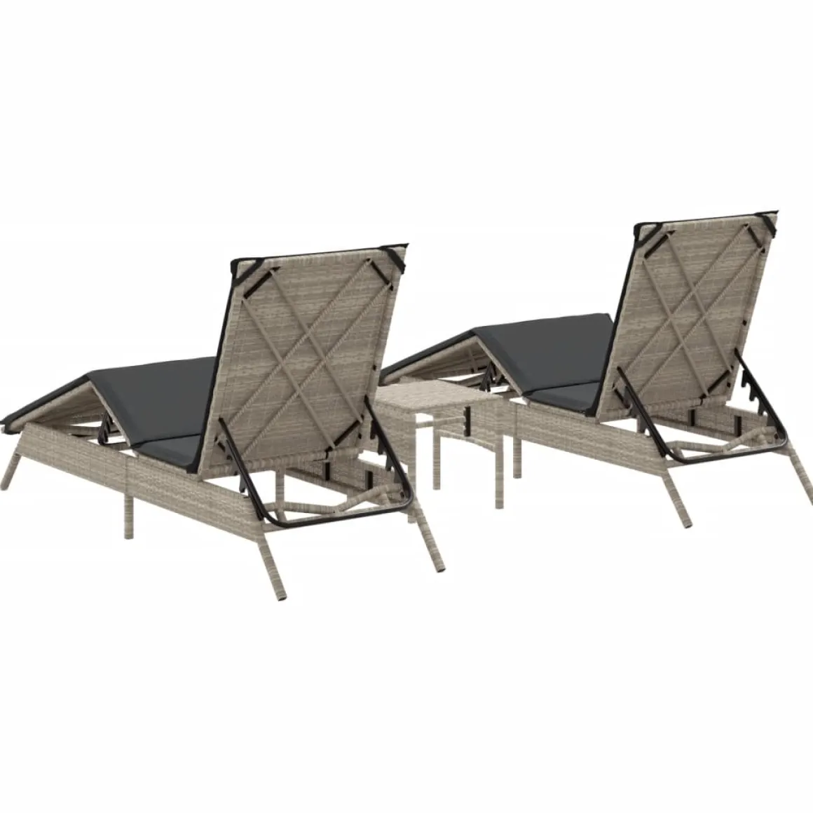 Conjunto de jardín Dalia 2 tumbonas + mesa