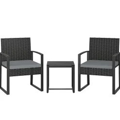 Conjunto de jardín DuoRelax Outsunny 2 sillas y mesa auxiliar