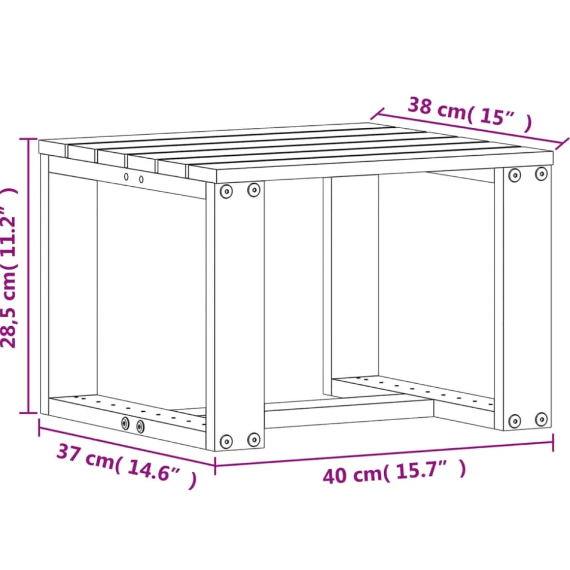 Conjunto de jardín Hermes 2 sillones + 1 mesa