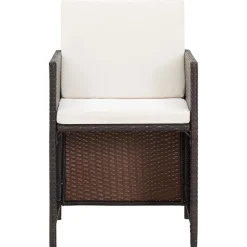 Conjunto de jardín Huanchaco 2 sillones + taburetes ratán PE