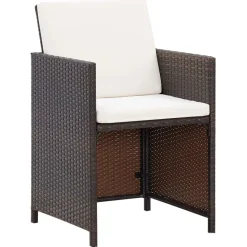 Conjunto de jardín Huanchaco 2 sillones + taburetes ratán PE