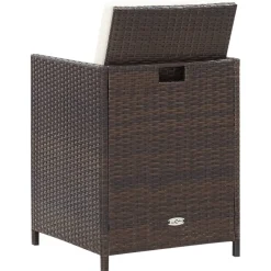 Conjunto de jardín Huanchaco 2 sillones + taburetes ratán PE