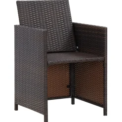 Conjunto de jardín Huanchaco 2 sillones + taburetes ratán PE