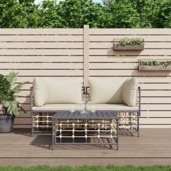 Conjunto de jardín Laos 2 sillones + mesa