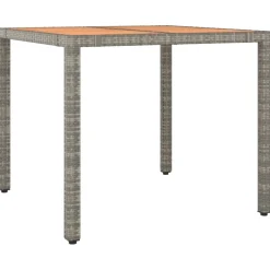 Conjunto de jardín Lisboa 2 sillas + mesa con cojines gris