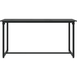 Conjunto de jardín Loop 1 sofá + 2 sillas + mesa negro