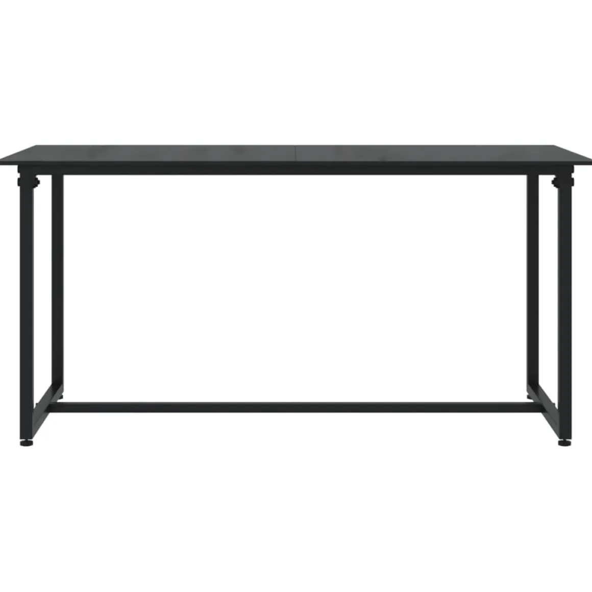 Conjunto de jardín Loop 1 sofá + 2 sillas + mesa negro