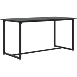 Conjunto de jardín Loop 1 sofá + 2 sillas + mesa negro