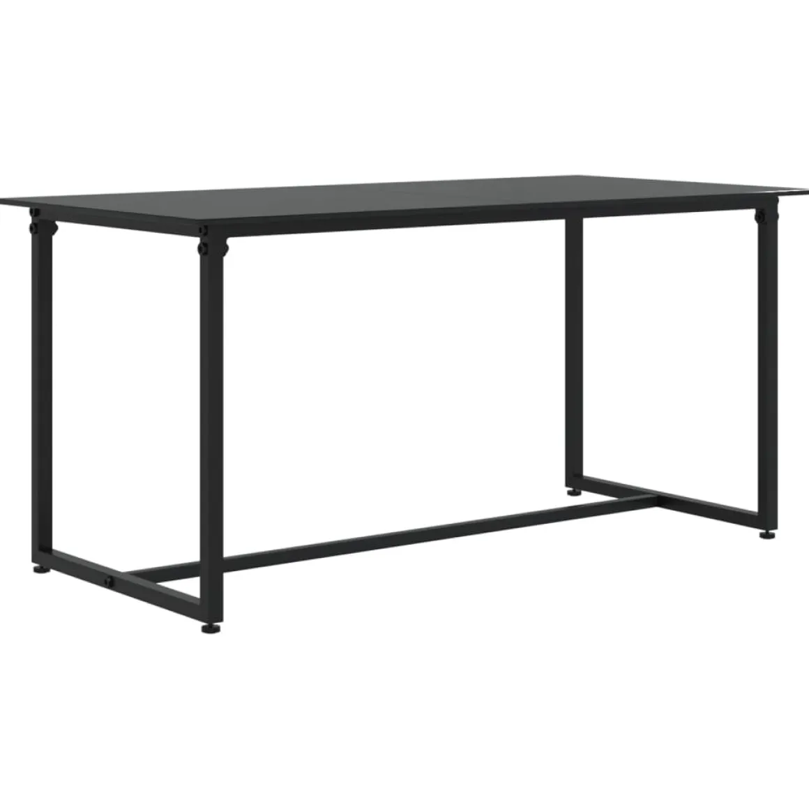 Conjunto de jardín Loop 1 sofá + 2 sillas + mesa negro