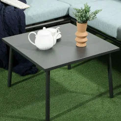 Conjunto de jardín Lumière Outsunny 3 módulos + mesa gris