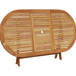 Conjunto de jardín Maddy 6 sillas + mesa natural/negro