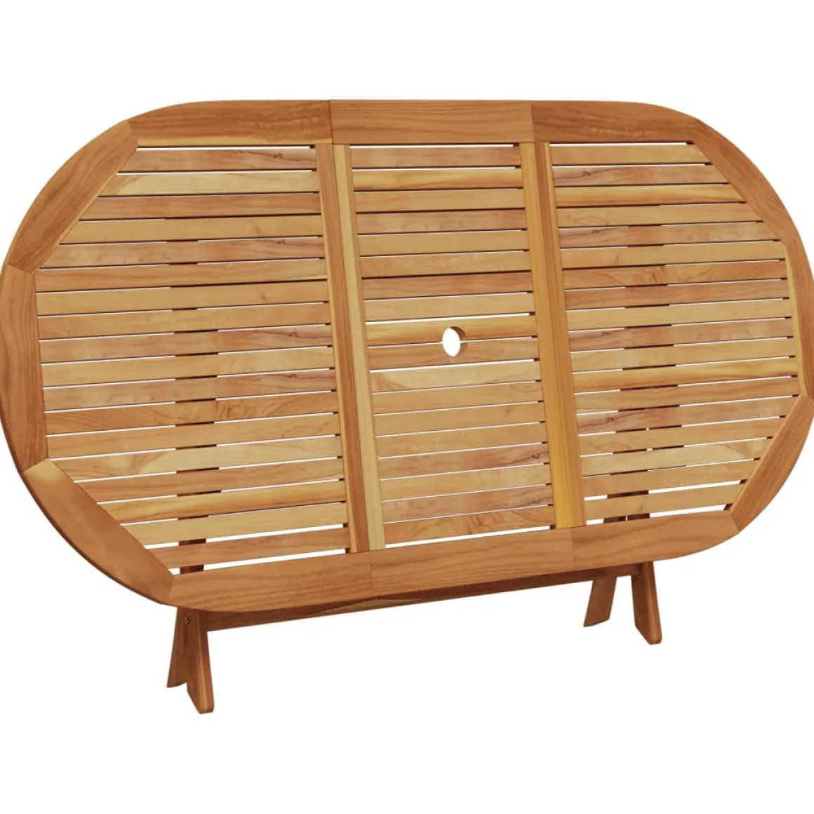 Conjunto de jardín Maddy 6 sillas + mesa natural/negro