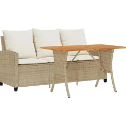 Conjunto de jardín Mayo sofá triple + mesa