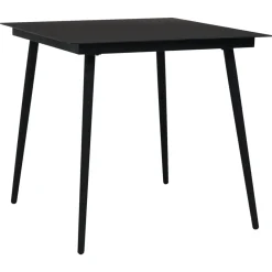 Conjunto de jardín Milán 4 sillas + mesa negro