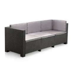 Conjunto de jardín Oasis 2 sofás + 1 mesa grafito
