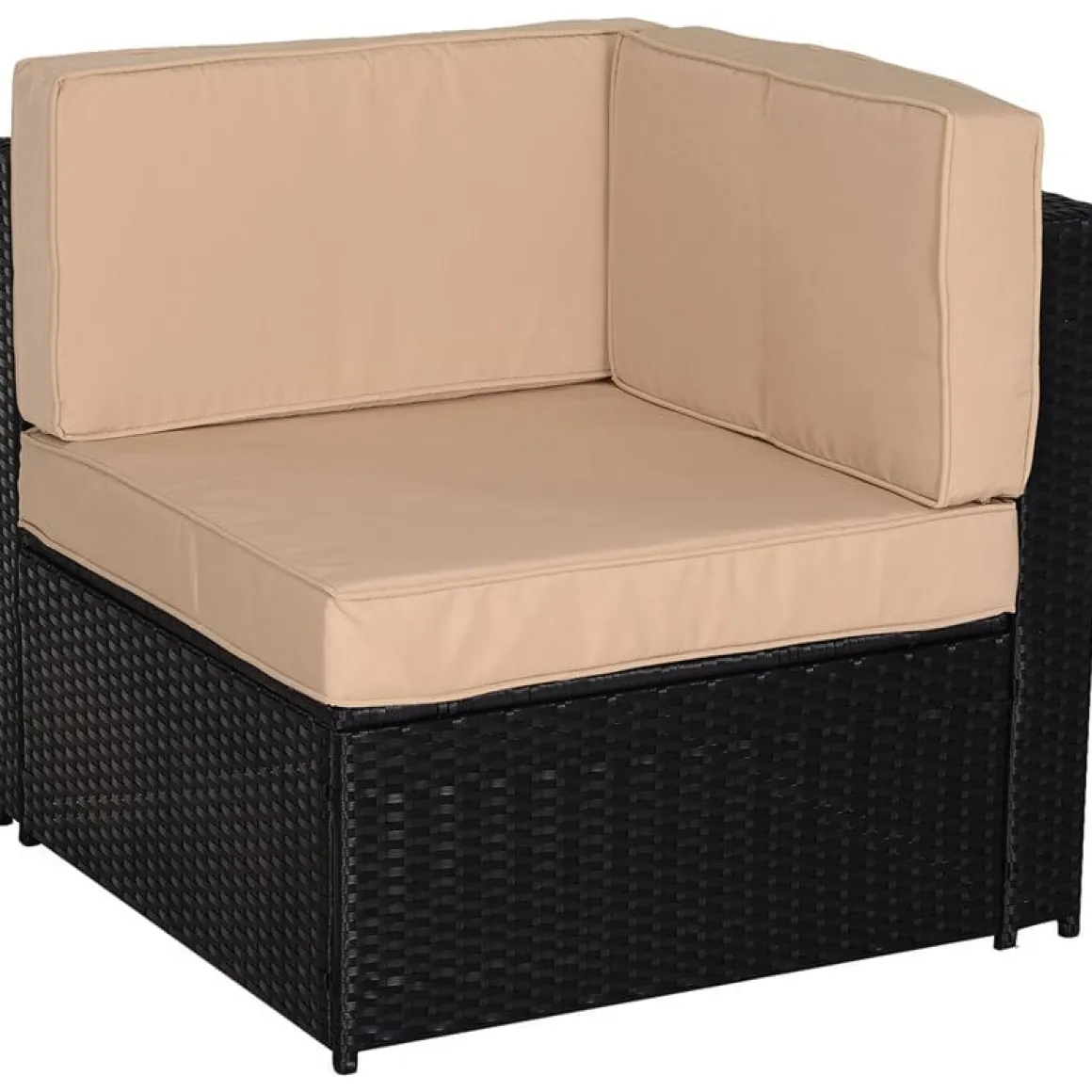 Conjunto de jardín Outsunny beige/marrón