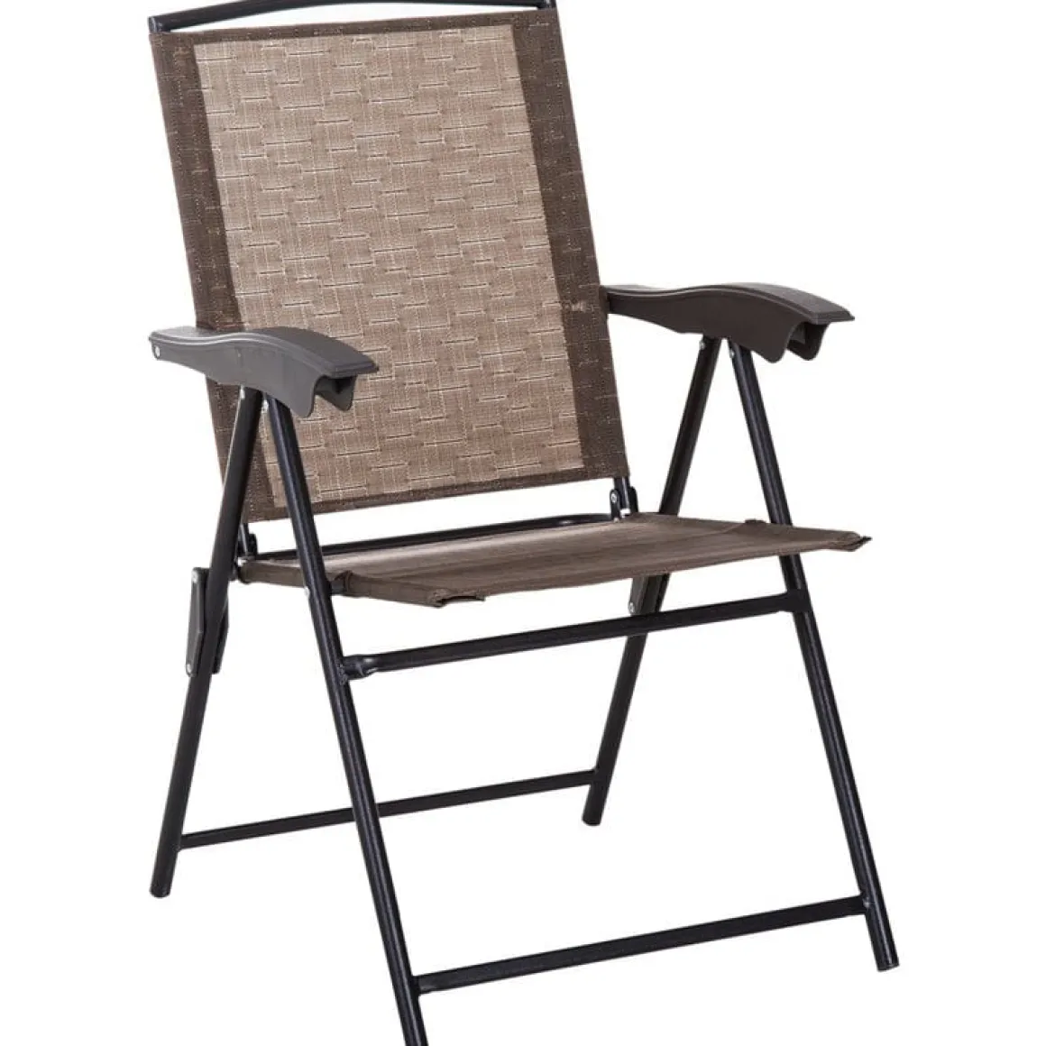 Conjunto de jardín Outsunny mesa+2 sillas marrón