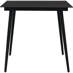 Conjunto de jardín Palermo 2 sillas + mesa negro