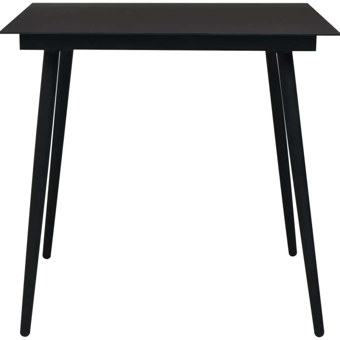 Conjunto de jardín Palermo 2 sillas + mesa negro
