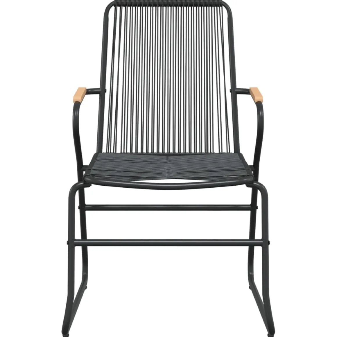 Conjunto de jardín Palermo 2 sillas + mesa negro