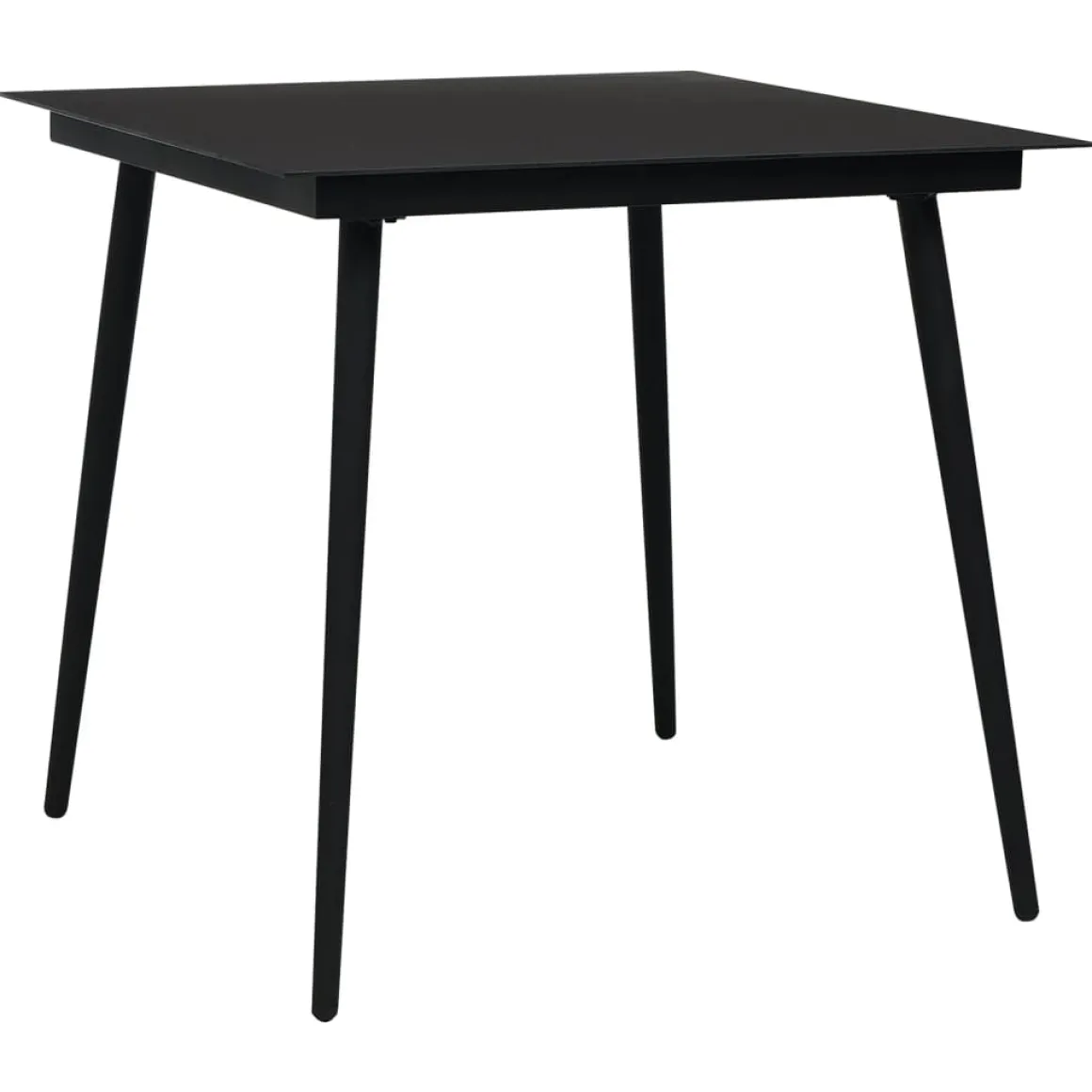 Conjunto de jardín Palermo 2 sillas + mesa negro