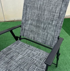 Conjunto de jardín Piazza mesa + 4 sillas gris
