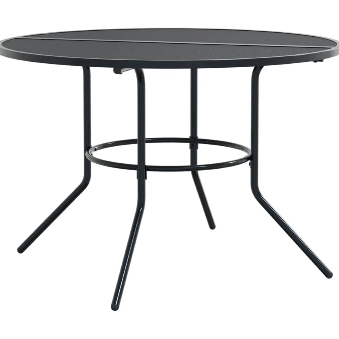 Conjunto de jardín Polea 4 sillas + mesa negro