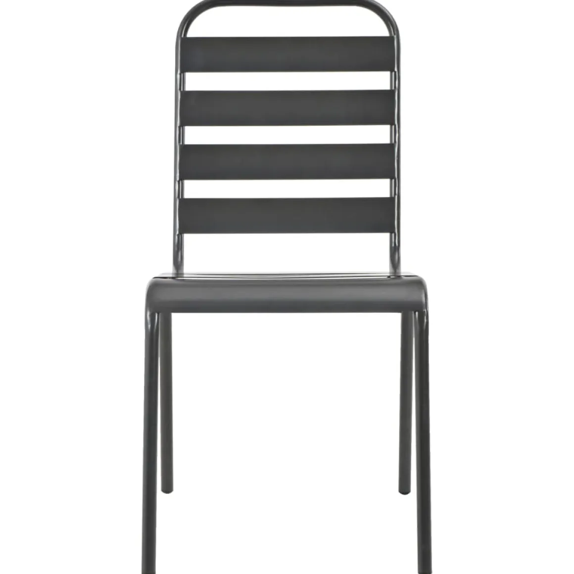 Conjunto de jardín Polea 4 sillas + mesa negro