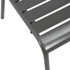 Conjunto de jardín Polea 4 sillas + mesa negro