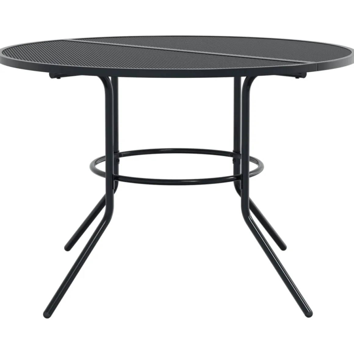 Conjunto de jardín Polea 4 sillas + mesa negro