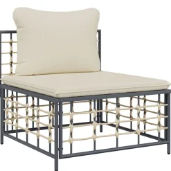 Conjunto de jardín Rafaella 4 piezas 80x214x142 cm