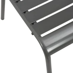 Conjunto de jardín Sartie 6 sillas + mesa negro