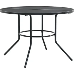Conjunto de jardín Sartie 6 sillas + mesa negro