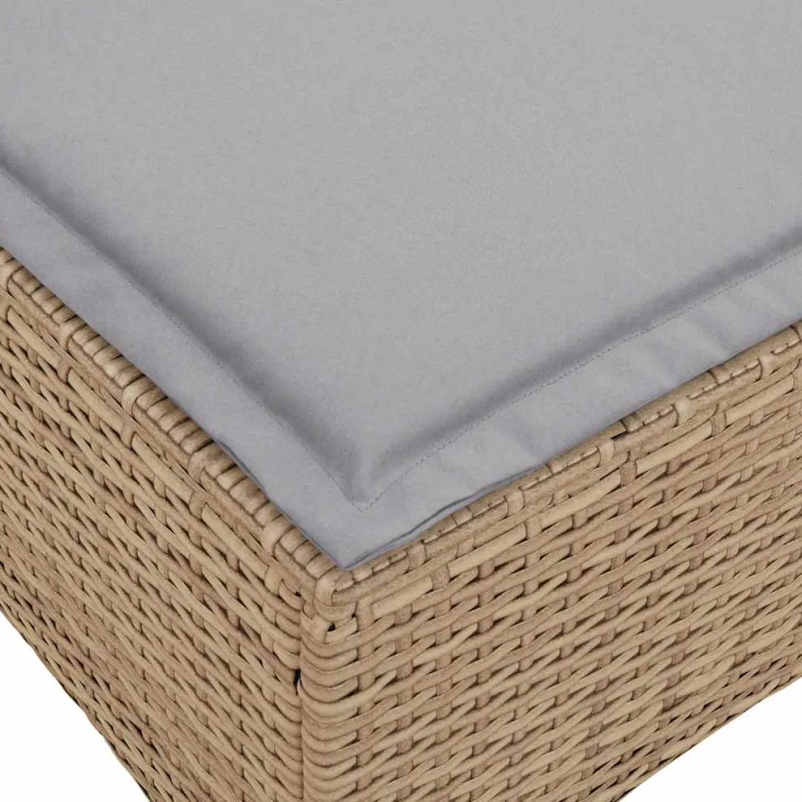 Conjunto de jardín Urki 3 plazas con cojines + reposapiés/mesa 83-91x176x138-125 cm