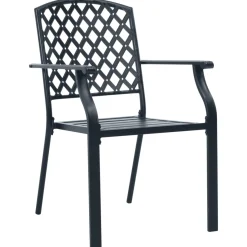 Conjunto de jardín Victoria 4 sillas + mesa negro