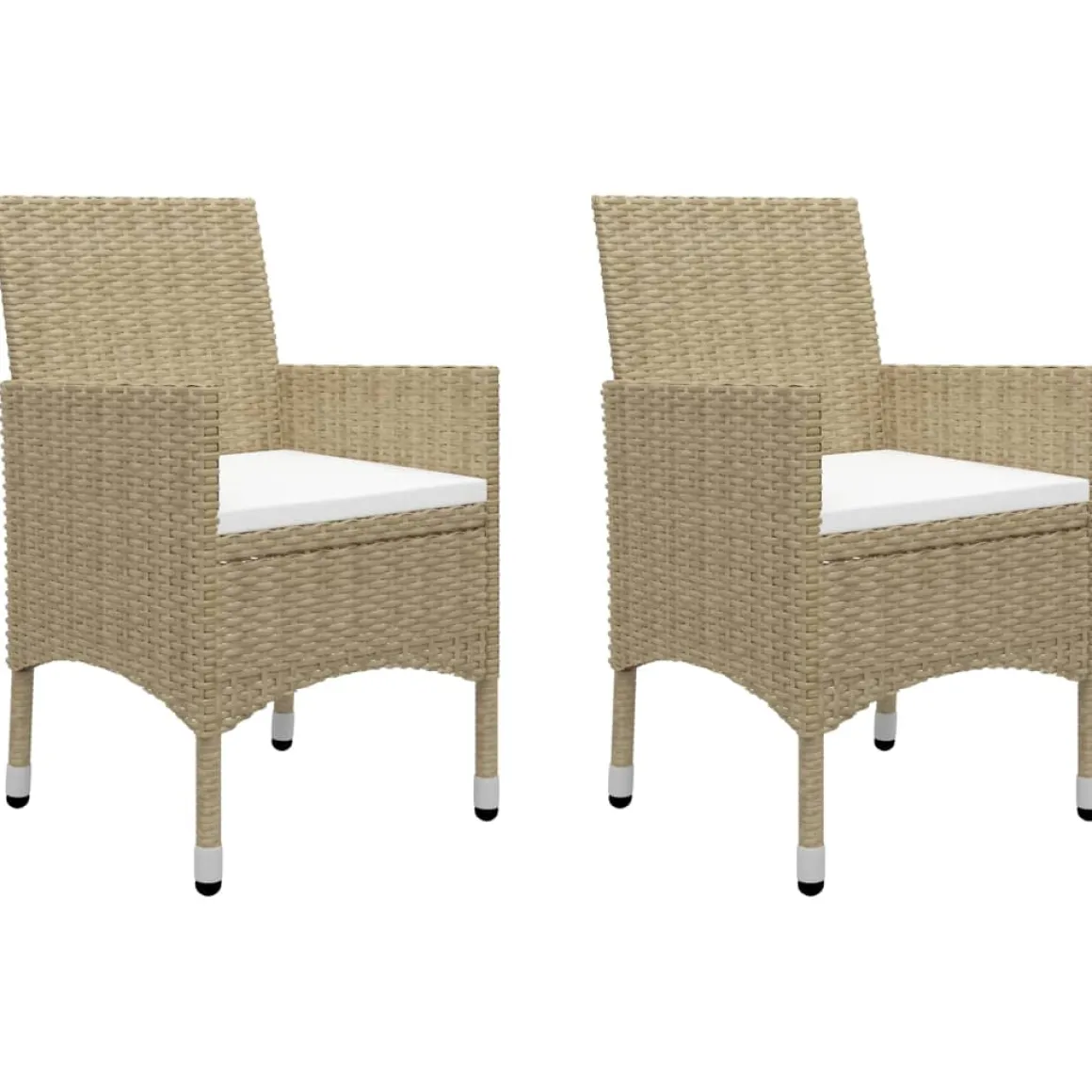 Conjunto de jardín VidaXL 2 sillones+1 mesita de ratán