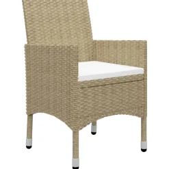 Conjunto de jardín VidaXL 2 sillones+1 mesita de ratán