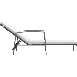 Conjunto de jardín VidaXL 2 tumbonas+1 mesita ratán